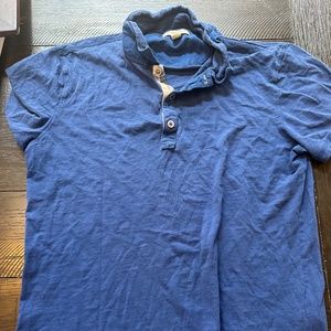 Men’s Burberry collar shirt size small blue